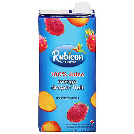 Rubicon Exotic 100% Mango & Dragon Fruit Juice 1 Litre – No Added Sugar