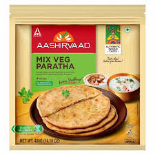 Aashirvaad Frozen Mix Veg Paratha 400g