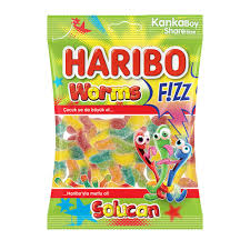 Haribo Fizzy Worms 70g