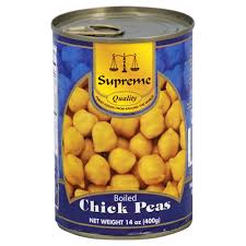 Supreme Boiled Chick Peas 12pk