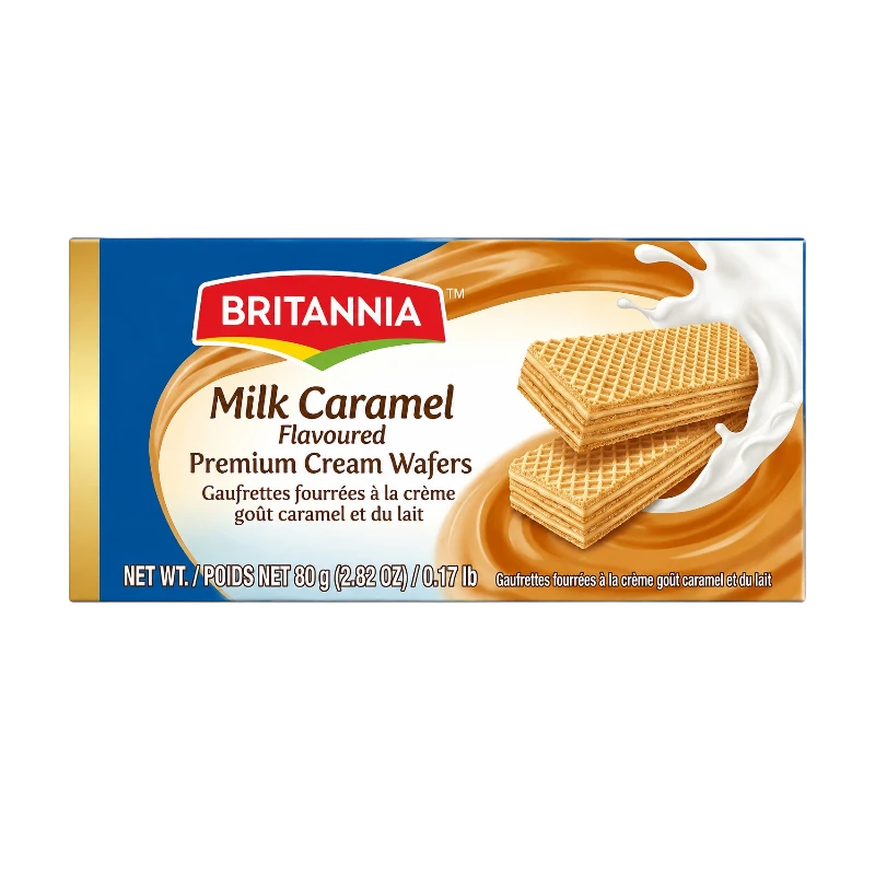 BRITANNIA MILK CARAMEL WAFERS 80 G