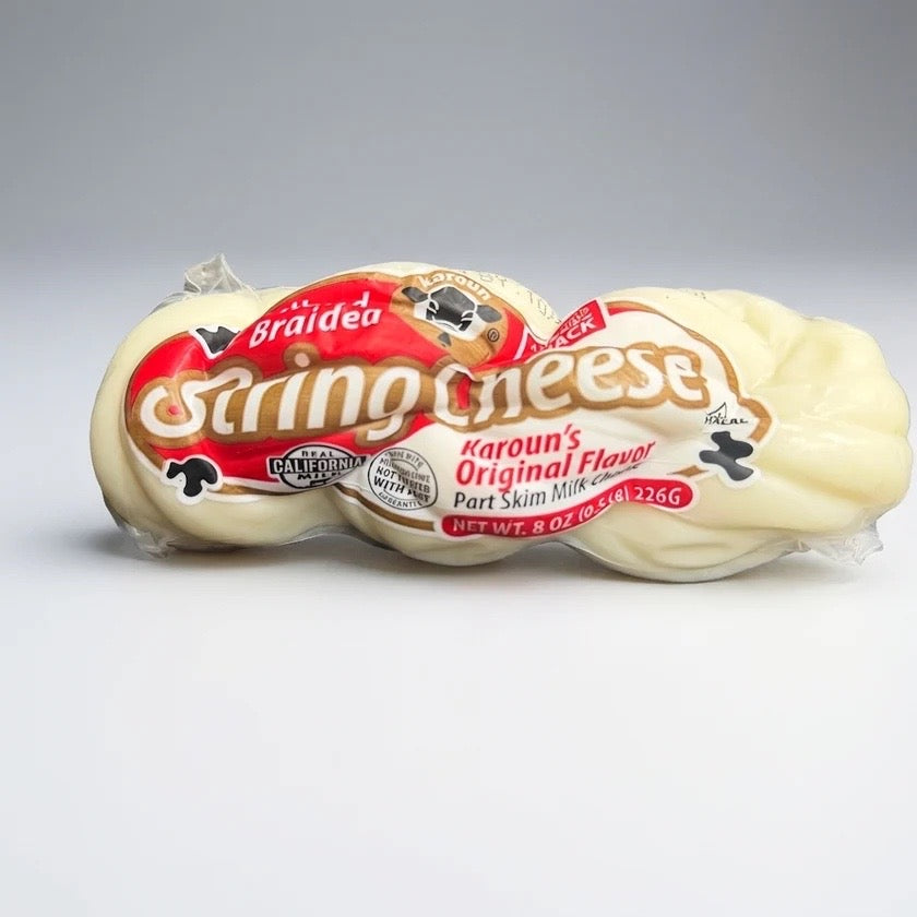 Karoun Braided String Cheese 8 oz - Original Flavor Part Skim Milk