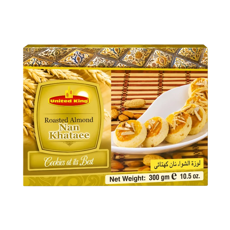 UNITED KING ROASTED ALMOND NAN KHATAEE 300 G