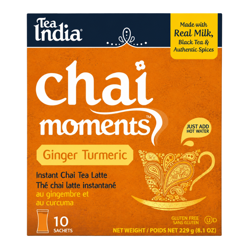 TEA INDIA GINGER & TURMERIC INSTANT CHAI