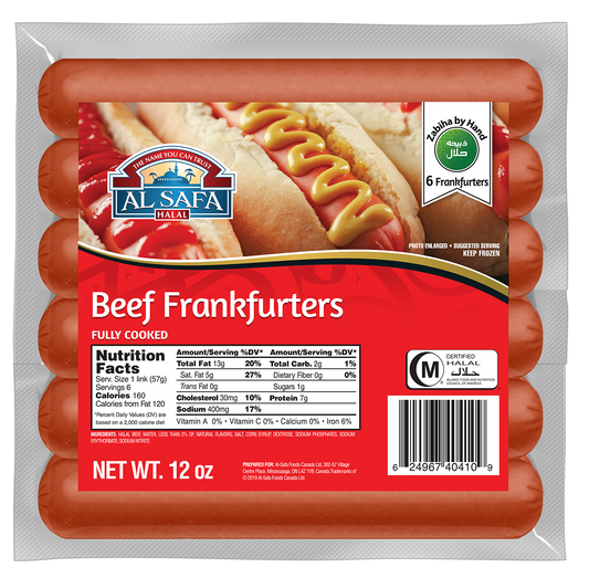 Al-Safa Beef Frankfurters 6pc