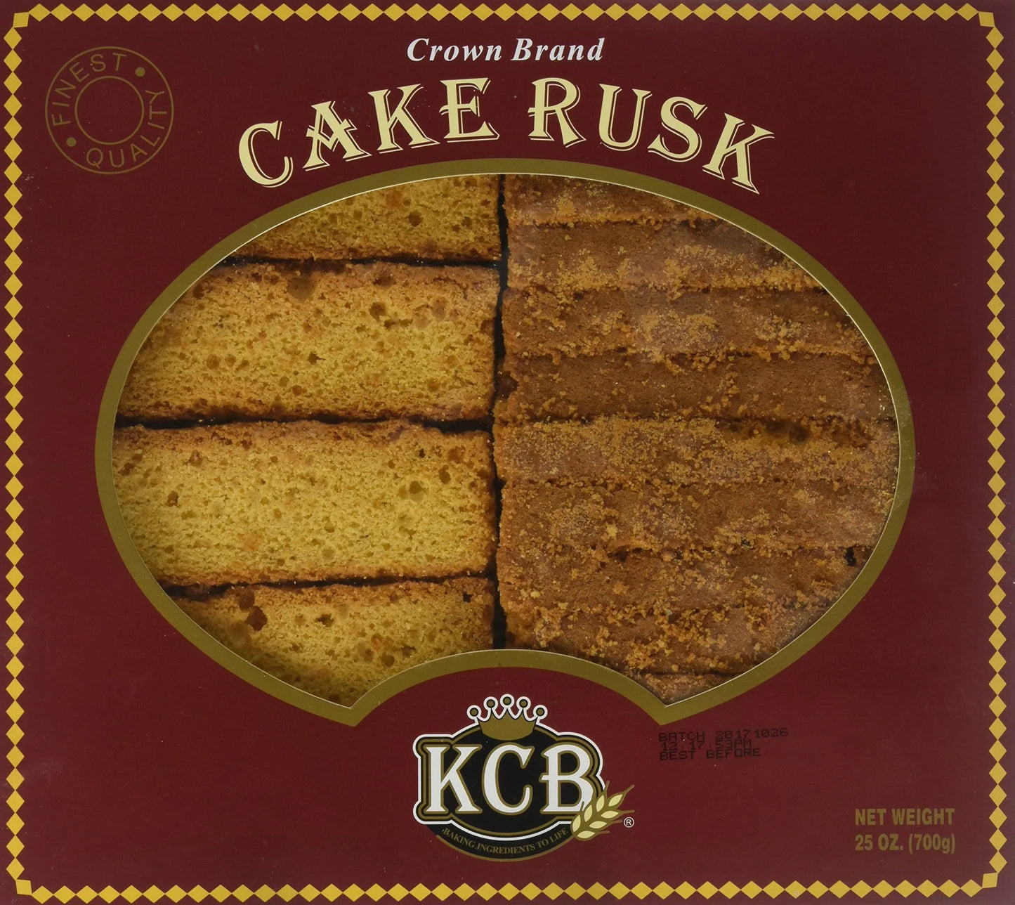 KCB Crown Cake Rusk 700g