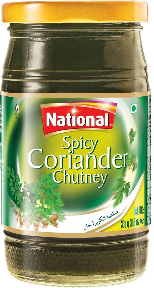 National Spicy Coriander Chutney Sauce 335g