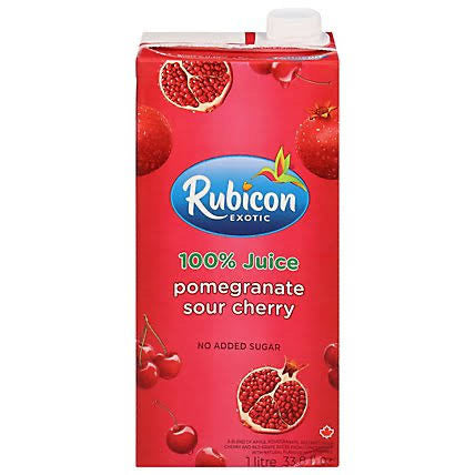 Rubicon Exotic 100% Pomegranate & Sour Cherry Juice 1 Litre – No Added Sugar