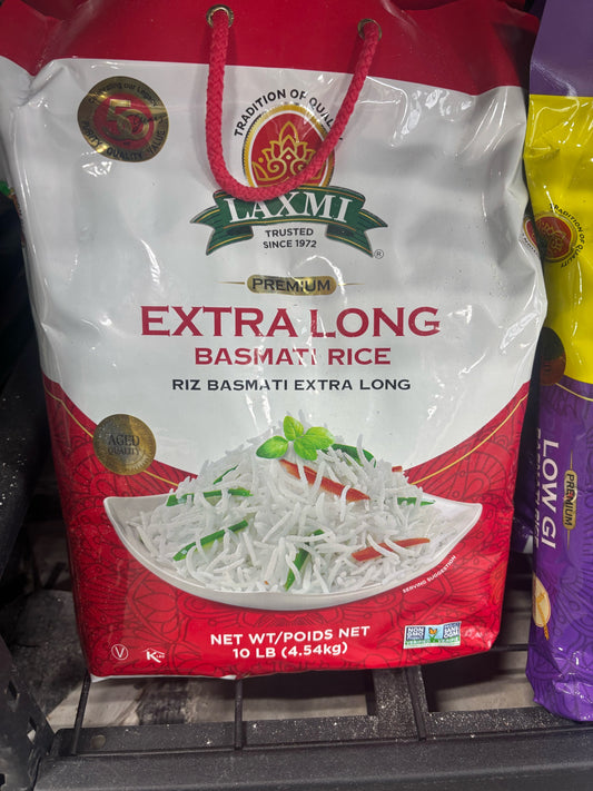 LX Extra Long Grain Basmati Rice 10lb – Fluffy, Aromatic & Gluten Free