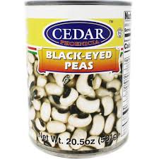 Cedars Black Eyed Peas 20oz