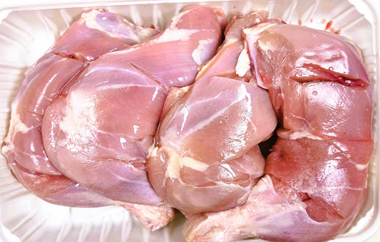 Handcut Chicken Leg Quarters Without Skin - Per lb