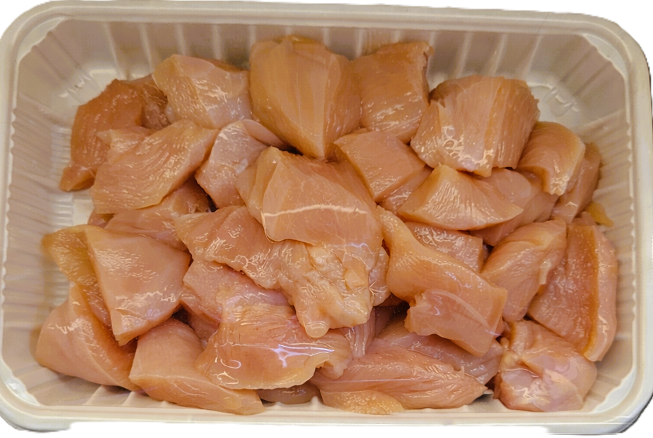 Handcut Breast Cube - Per lb