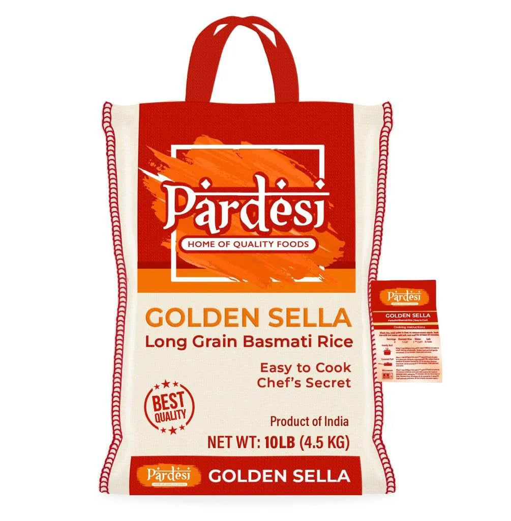 Pardesi Golden Sella Basmati Rice 10lb