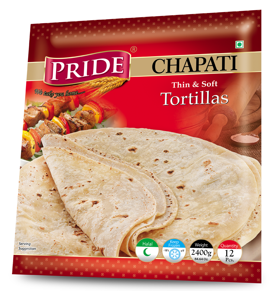 Pride Frozen Chapati 10 Pcs
