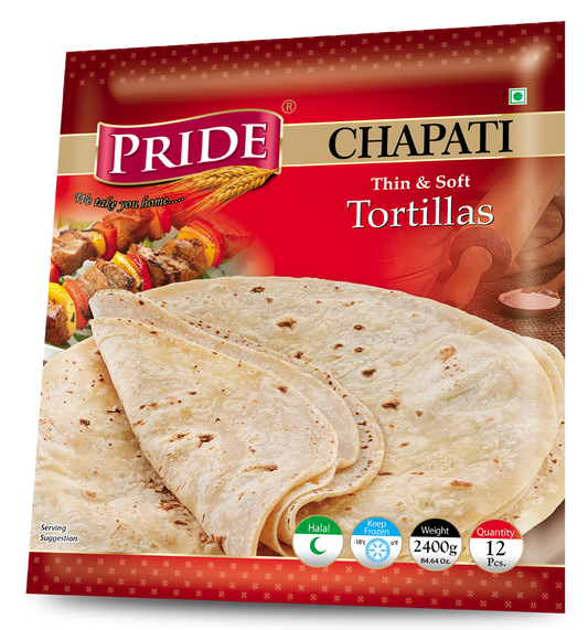 Pride Frozen Chapati 10 Pcs