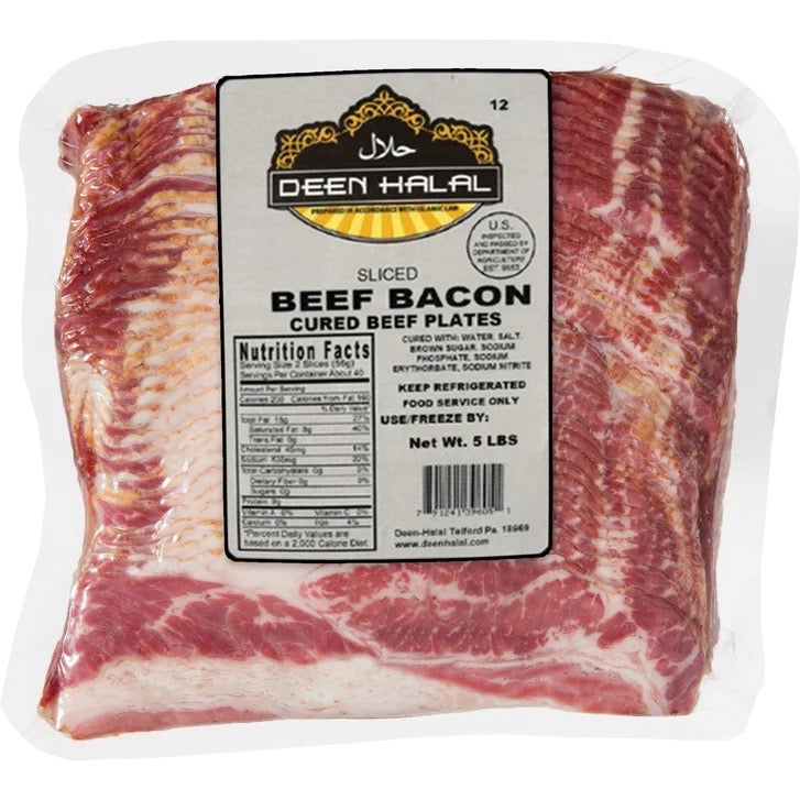 Zabiha Halal Beef Breakfast Strips – 5 lb