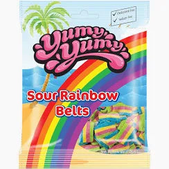 Yumy Yumy Sour Rainbow Belts 130g