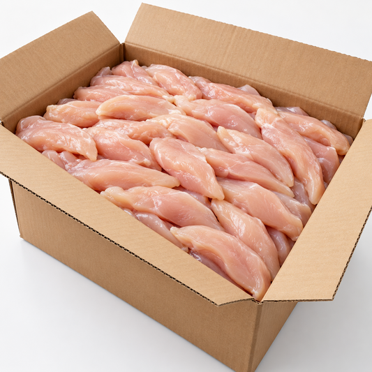 Fresh Zabiha Halal Chicken Tender 40lb | Custom Cut