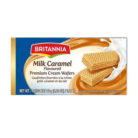 BRITANNIA MILK CARAMEL WAFERS 80 G