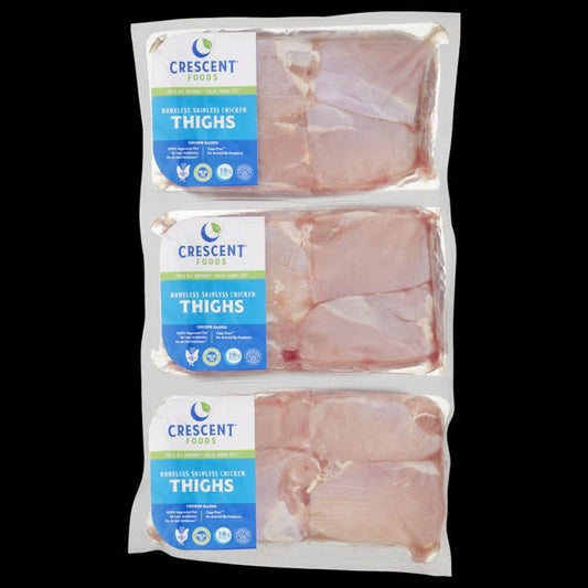 Crescent Halal Bonless Chicken Thighs – 20lb