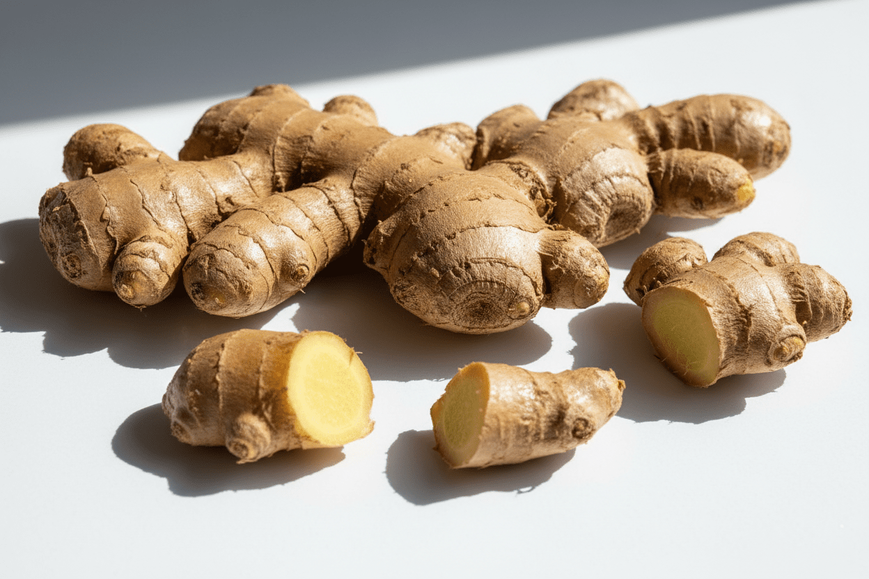 Fresh ginger cloves