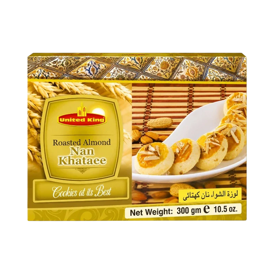 UNITED KING ROASTED ALMOND NAN KHATAEE 300 G