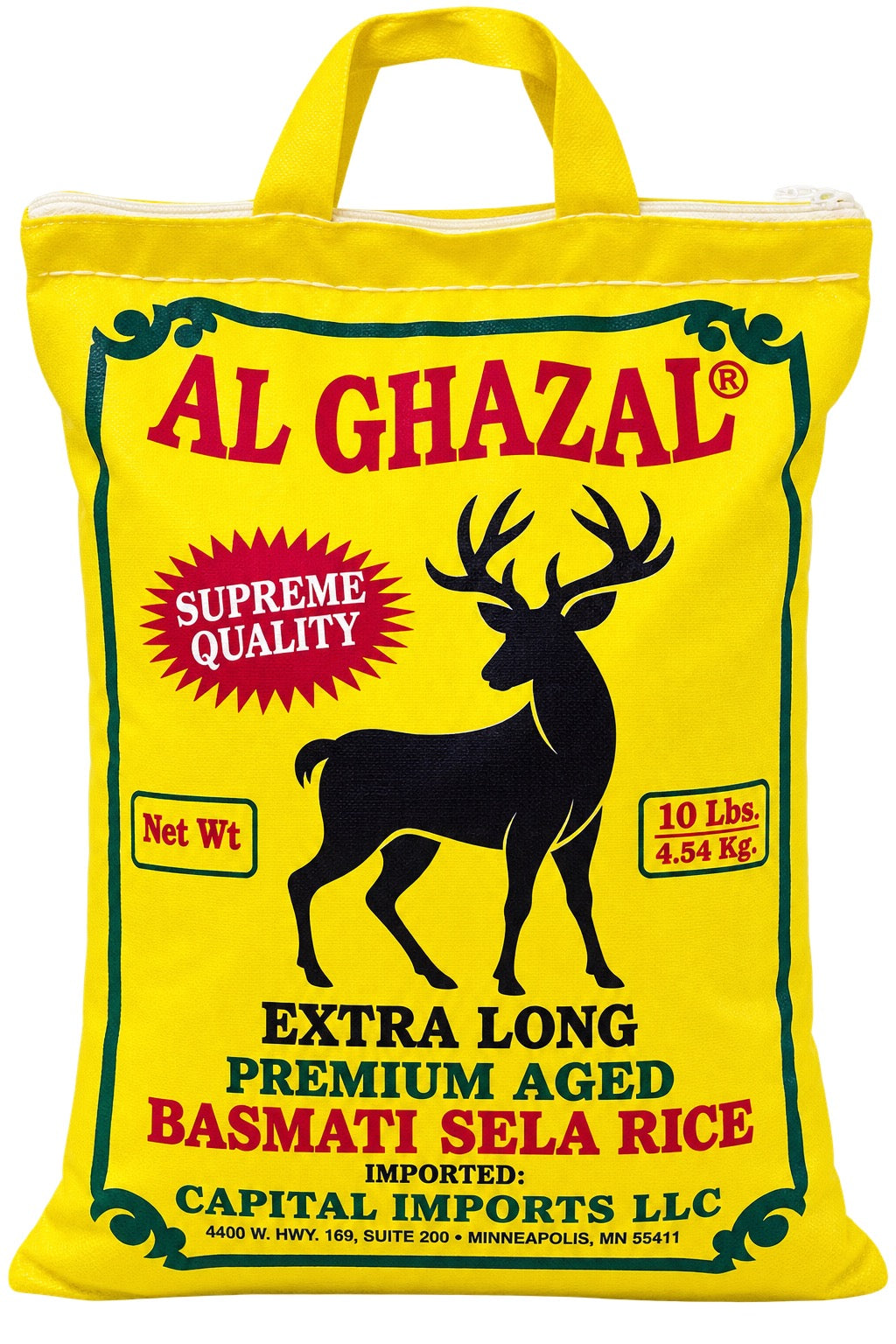 Al Ghazal Extra Long Premium Aged Basmati Sella Rice – 10 lb