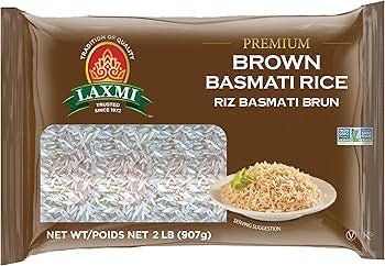 Laxmi Brown Basmati Rice 2 lb – Premium Whole Grain Long Grain Rice
