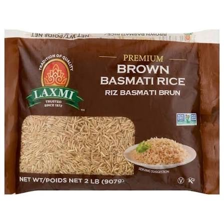 Laxmi Brown Basmati Rice 4 lb – Premium Whole Grain Long Grain Rice