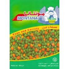 Montana Frozen Peas & Carrot 400g