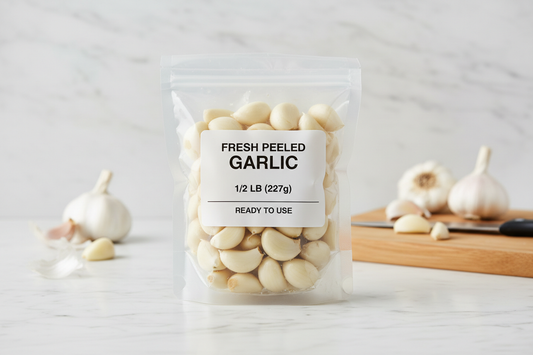 peeled garlic 1/2lb