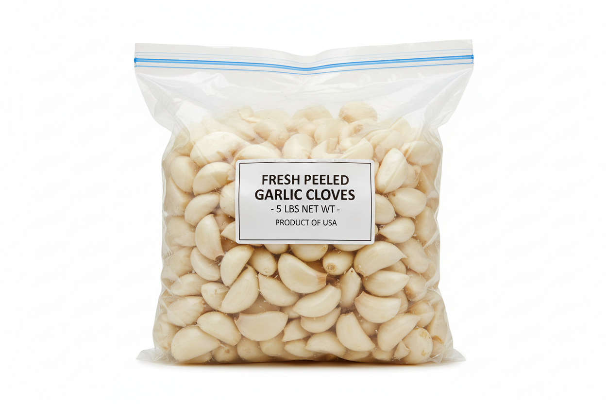 peeled garlic 5lb