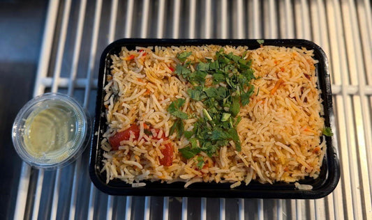 Prime Bazaar Kitchen Boneless Chicken Biryani – Ready-to-Eat Halal Meal | Freshly Cooked & Frozen for Freshness