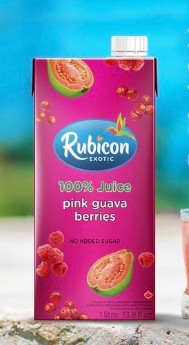 Rubicon Exotic 100% Pink Guava & Berries Juice – Tropical Fruit Drink