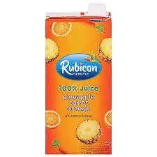 Rubicon Exotic 100% Pineapple Carrot & Orange Juice 1 Litre – No Added Sugar