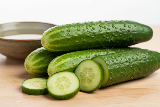selected cucumbers