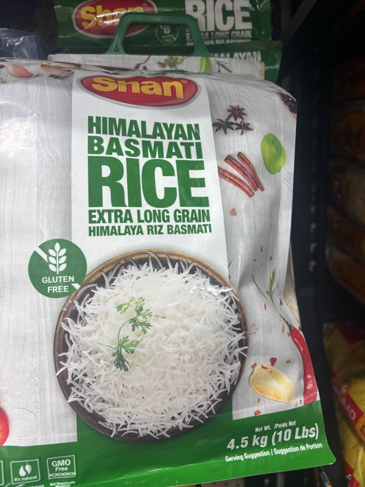 Shan Himalayan Extra Long Grain Basmati Rice 10lb – Gluten Free Premium Quality