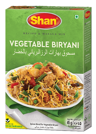 Shan Vegetable Biryani 45g