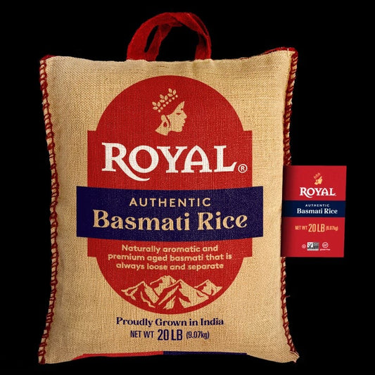 Royal Basmati Rice, Long Grain, 20 lbs