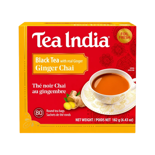 TEA INDIA GINGER TEA BAG 80 COUNT