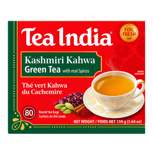 TEA INDIA KASHMIRI KAHWA 80 CT