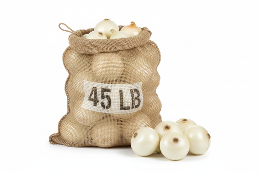 white onions 45lb bag