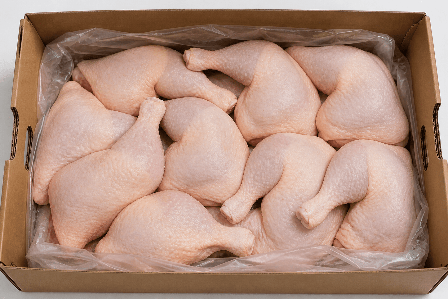 Wholesale Zabiha Chicken Leg Quarter Box 40lb - As is