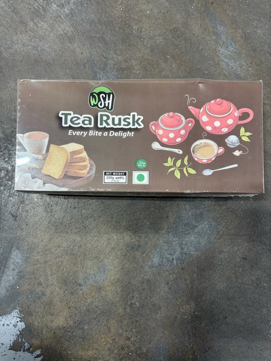 WSH Tea Rusk – 220g | Crispy Dip Biscuit for Chai