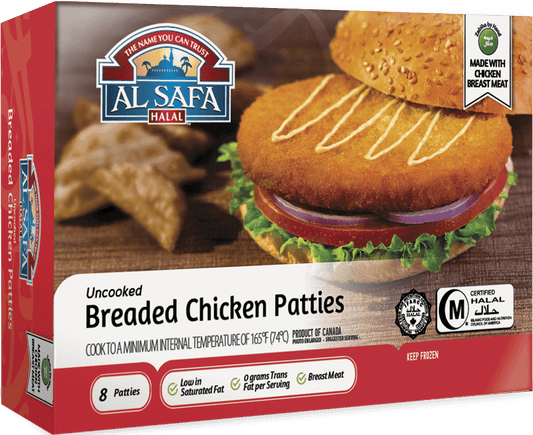 Al-Safa Breaded Chicken Patties 8ct