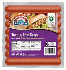 Al-Safa Turkey Hot Dogs 8ct