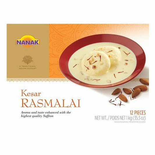 Nanak Kesar Rasmalai 12pc