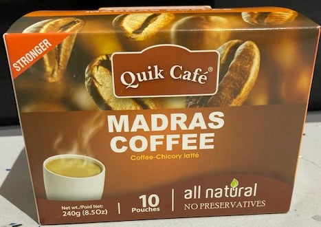 QUIKTEA MADRAS COFFEE 10ct