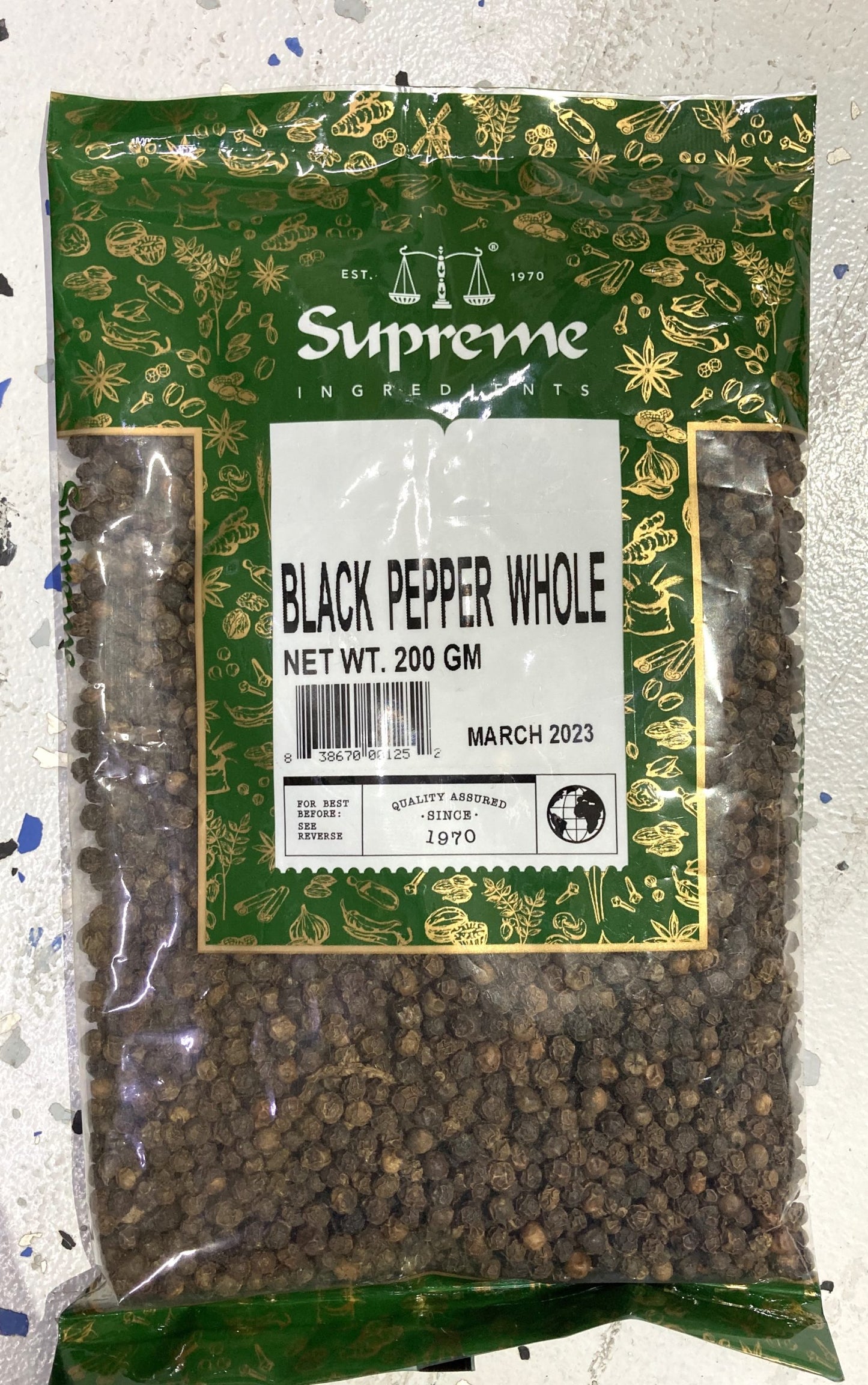 Supreme Black Pepper Whole 200g