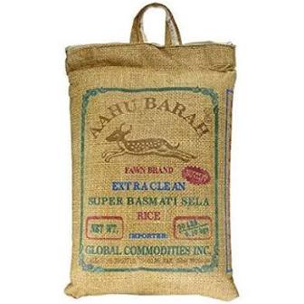 Aahu Barah Basmati Sella Rice 10 LB.